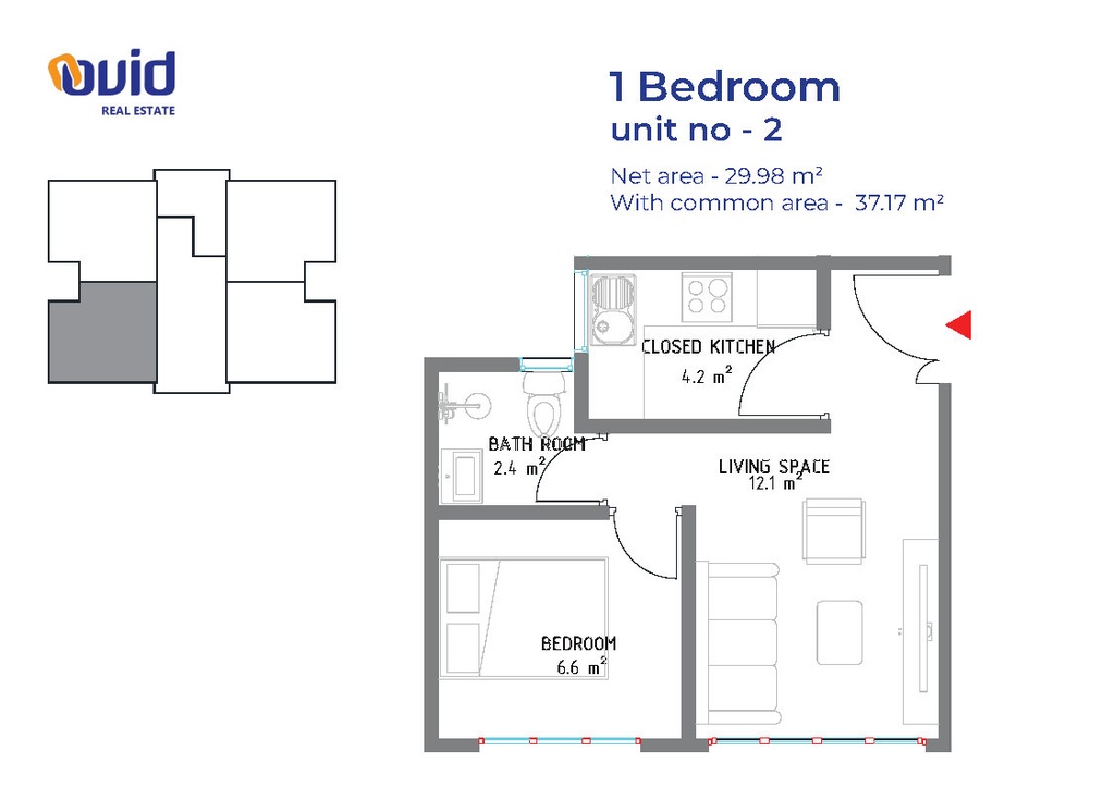 1 Bedroom 37.17 Sqm