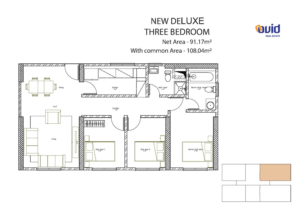 3 Bedroom 108.04 Sqm